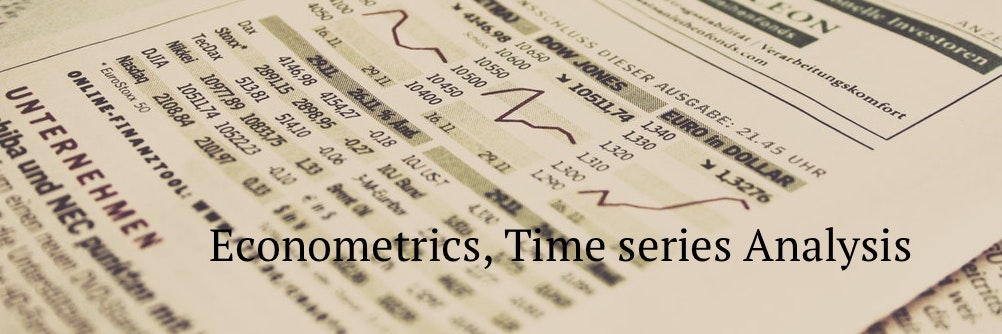 Econometrics, Time series Analysis